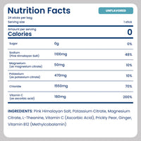Rally Bear Unflavored nutrition facts and vitamins - unflavor
