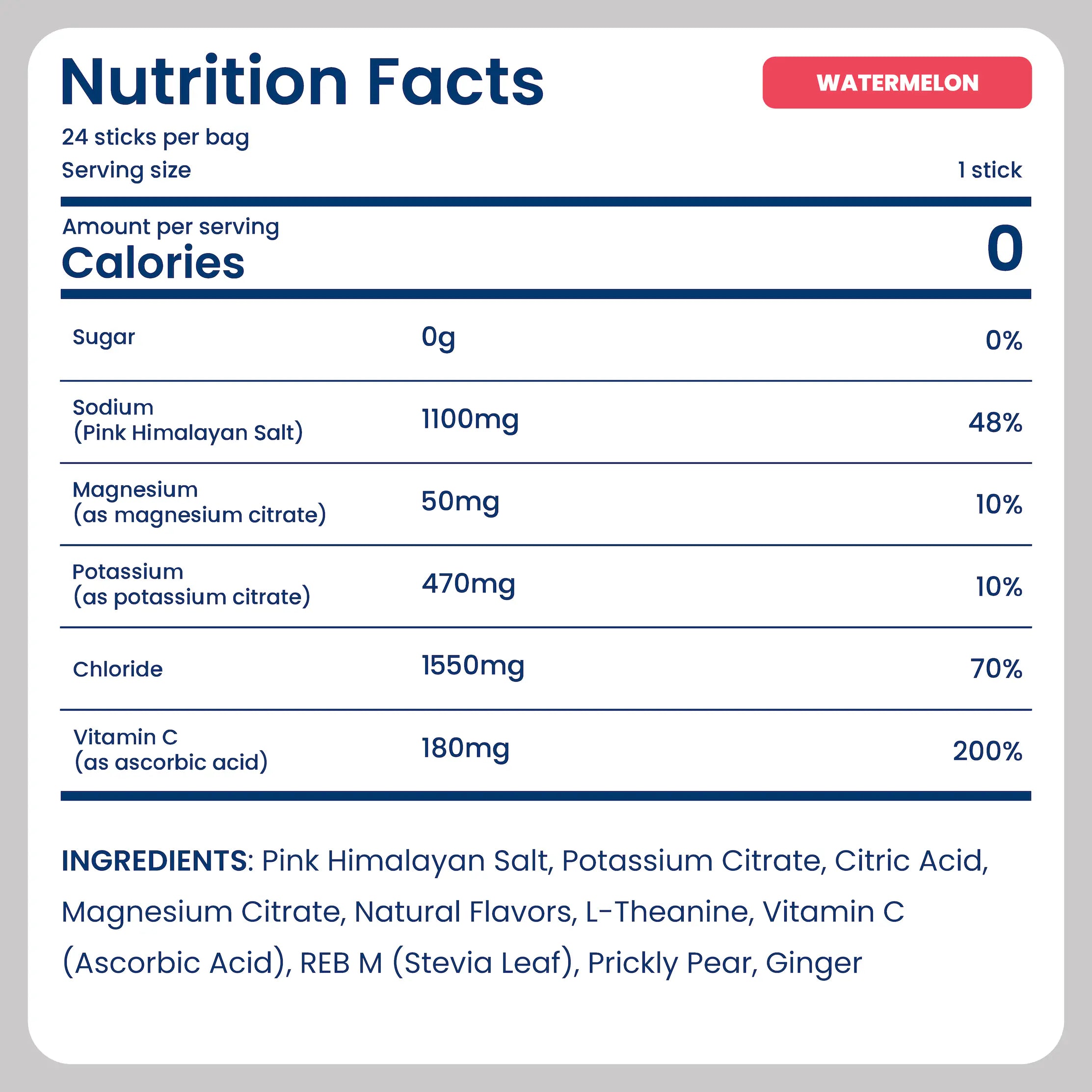 Try Before You Buy starter pack with watermelon flavor, featuring nutrition facts and ingredients list - watermelon